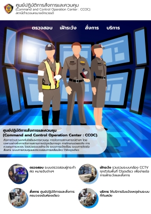 แผ่นประชาสัมพันธ์ ศูนย์ปฏิบัติการสั่งการและควบคุม (Command and Control Operation Center : CCOC)