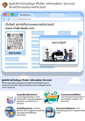 แผ่นประชาสัมพันธ์ ศูนย์บริการด้านข้อมูล (Public Information Service)